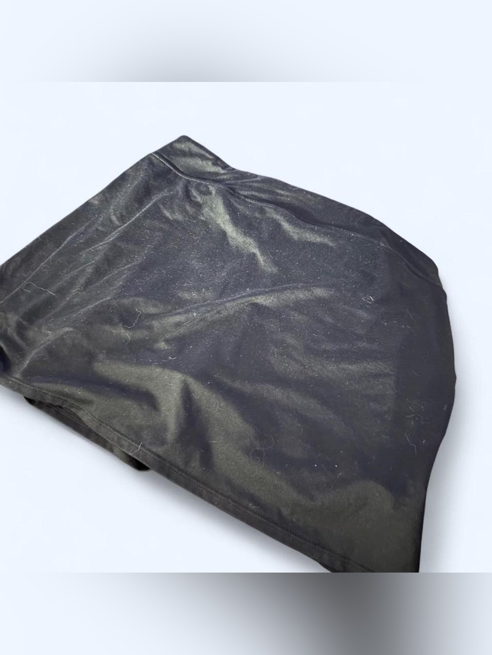 Women’s Black Midi Skirt - Sleek Stretch Fabric